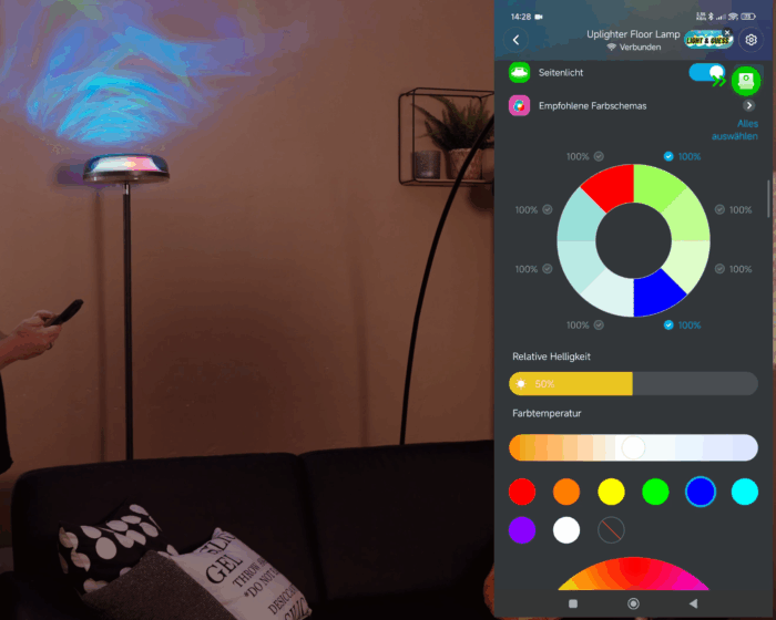 Goovee Uplighter Floor Lamp App