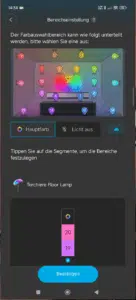 Goovee Torchiere Floor Lamp DreamView Einstellung