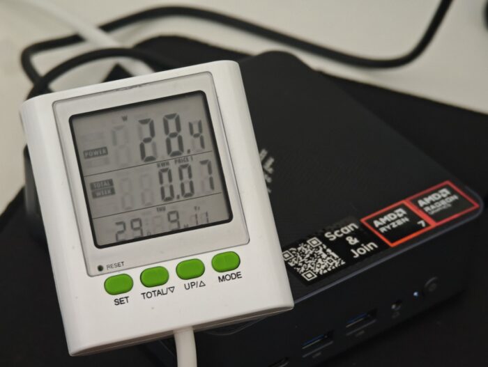 NiPoGi AM21 Mini PC Auslastung Strom