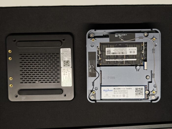 NiPoGi AM21 Mini PC Aufrüstbarkeit RAM und zweite SSD