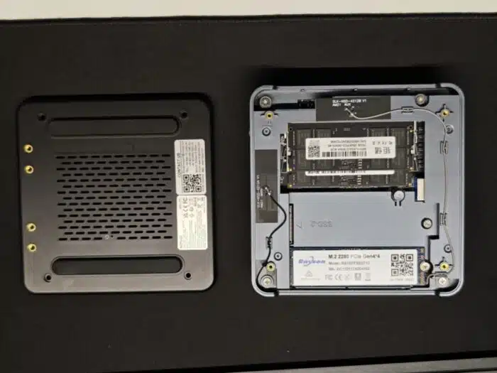 NiPoGi AM21 Mini PC Aufrüstbarkeit RAM und zweite SSD