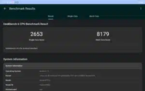 Redmagic Astra Geekbench Test