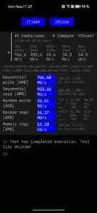 honor 400 Pro Lese- & Schreibraten Benchmark
