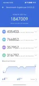 honor 400 Pro Antutu Benchmark