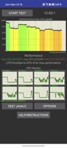 honor 400 Pro CPU Throttling Test erster Druchlauf