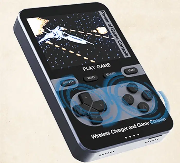 Retro Gaming Powerbank Bedienelemente