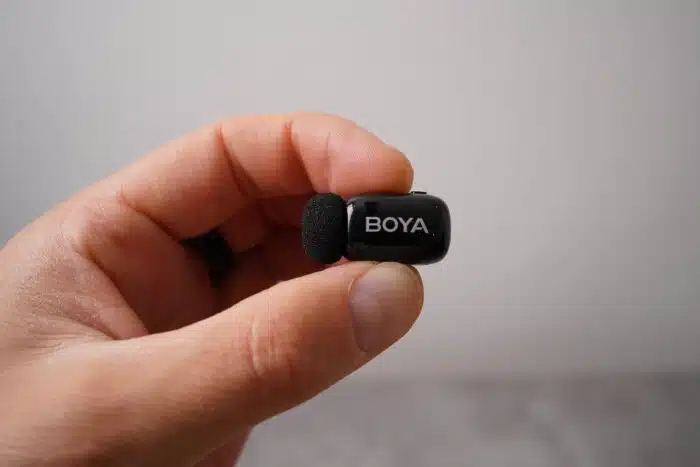 BOYA mini Mikrofon
Ansteck Mikro