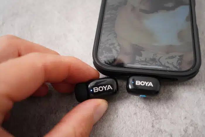 BOYA mini Mikrofon 
Schnell einsatzbereit