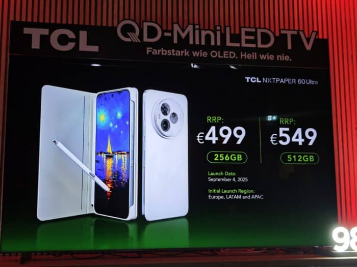 TCL NXTPAPER 60 Ultra Preis & Verfügbarkeit