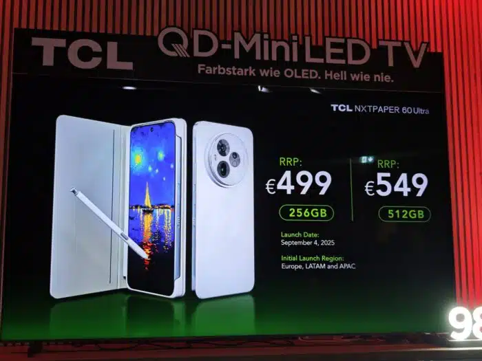 TCL NXTPAPER 60 Ultra Preis & Verfügbarkeit