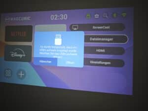 Magcubic L018 USB Sideload und .apks installieren