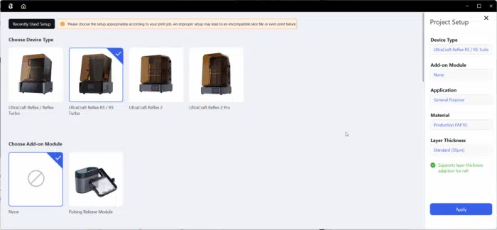 HeyGears UltraCraft Reflex RS Turbo SLA Printer