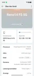 OPPO Ren14 FS 5G