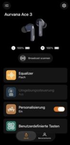 Creative Aurvana Ace 3
App Ansicht