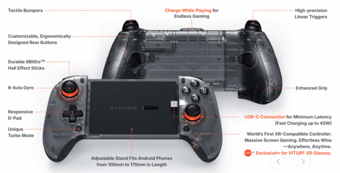 VITURE x 8BitDo Ultimativer Mobile Gaming Controller