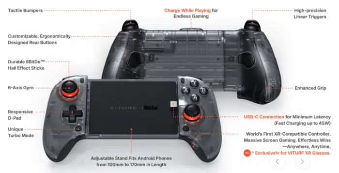 VITURE x 8BitDo Ultimativer Mobile Gaming Controller