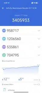 Xiaomi 17 Ultra Benchmarks