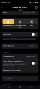 EarFun Air Pro 4+ KI-Übersetzungstool
