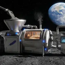 Blue Origin Reaktor verspricht Sauerstoff aus Mondstaub