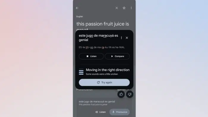 Google Translate - Neue KI-Funktion trainiert eure Aussprache