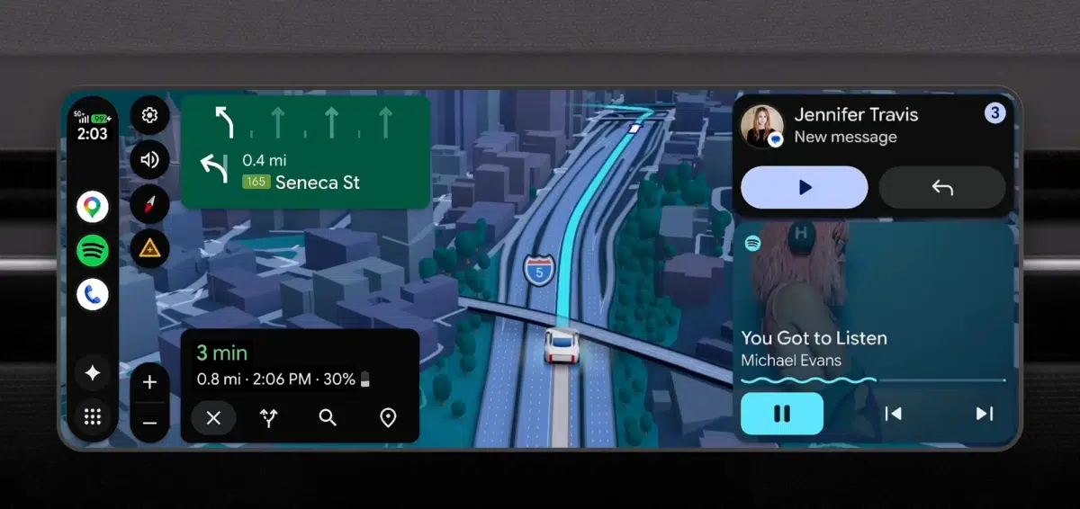 Android Auto: Google bringt Gemini-KI und 3D-Navigation