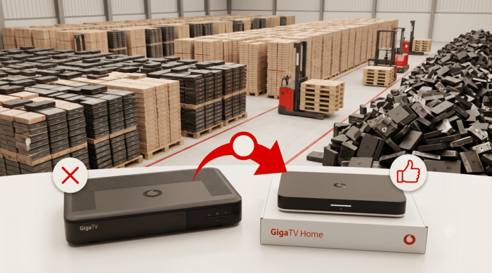 Vodafone tauscht 400.000 GigaTV-Receiver aus