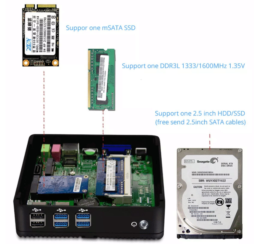 Xcy X30 Fur 175 Mini Pc Core I7 4500u Barebone Nerdsheaven