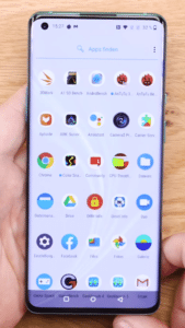 OnePlus 8 Vorderansicht  Hauptmenü 