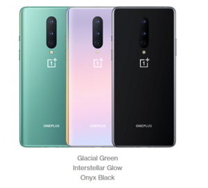 OnePlus 8 Farben und Rückansicht